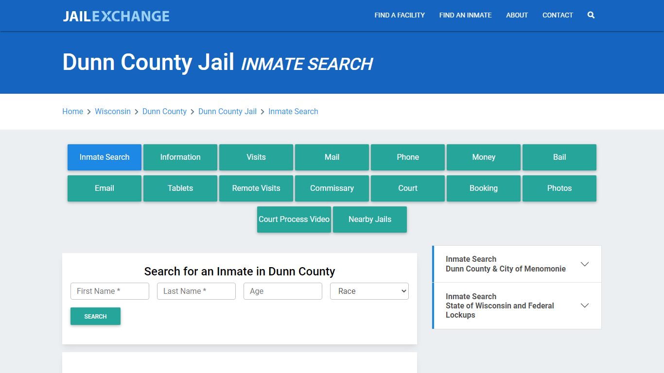 Dunn County Jail, WI Inmate Search: Roster & Mugshots - Jail Exchange