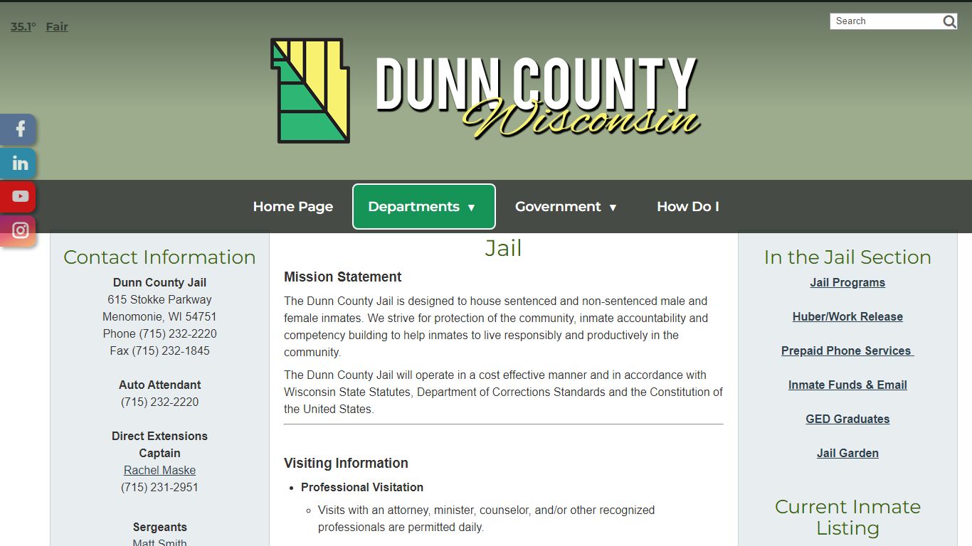 Jail - Dunn County, WI